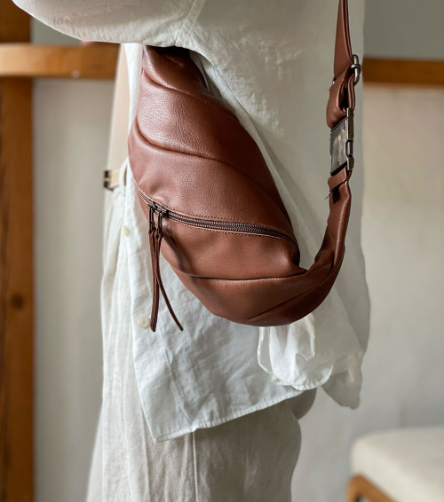 bolso snakebelt camel