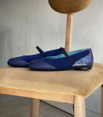 ballerines good bleu cobalt