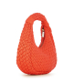 bolso trenzado v14 mandarina