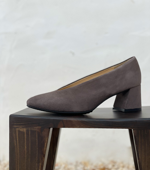 escarpins 51338 greige foncé