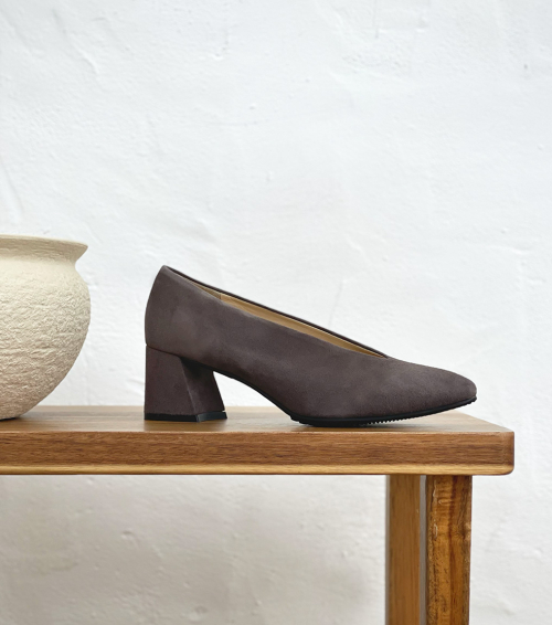 escarpins 51338 greige foncé