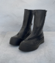 bottines 6430 revers nero noir
