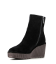 botines de cuña claudia 10182 negro