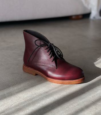 desert boots dress 30 burgundy