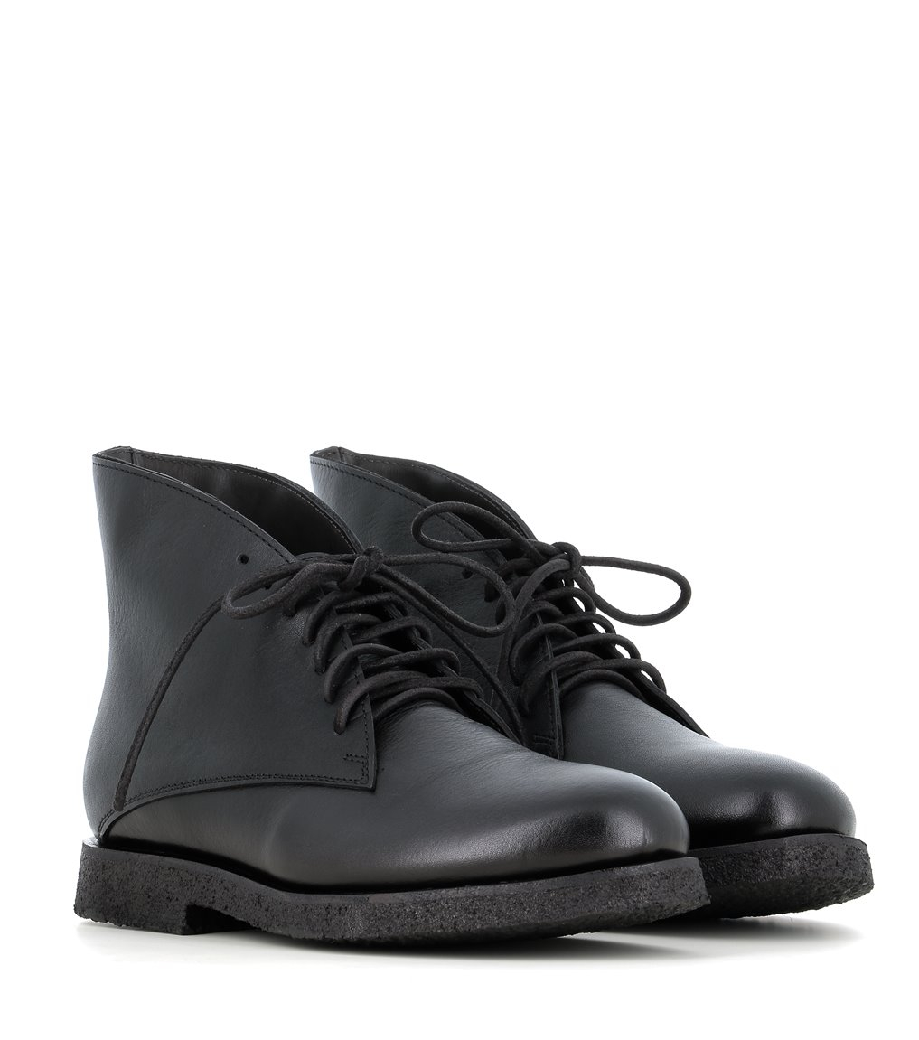 Women's desert boots Punto Pigro Dress 30 in black leather