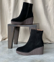 boots compensees claudia 10182 noir
