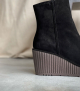 wedge ankle boots claudia 10182 black