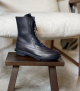 lace-up boots flicker f navy blue