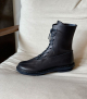 lace-up boots flicker f navy blue
