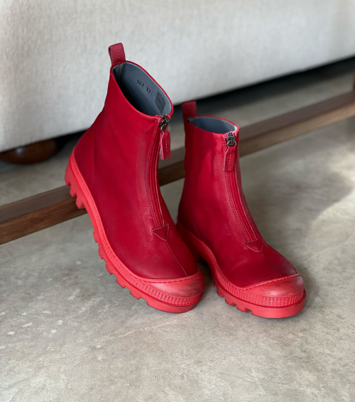botines i6 967 rosso rojo
