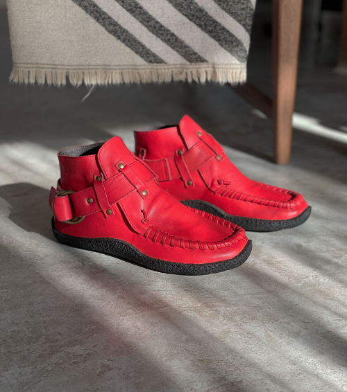 botines origins beams rosso rojo