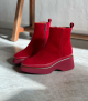wedge boots raquel 10988 cherry red