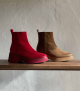 botines raquel 10988 cherry rojo