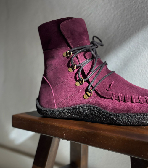 botines origin mountainboot morado