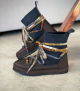 waterproof lined boots cr40h blue brown
