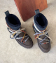 waterproof lined boots cr40h blue brown