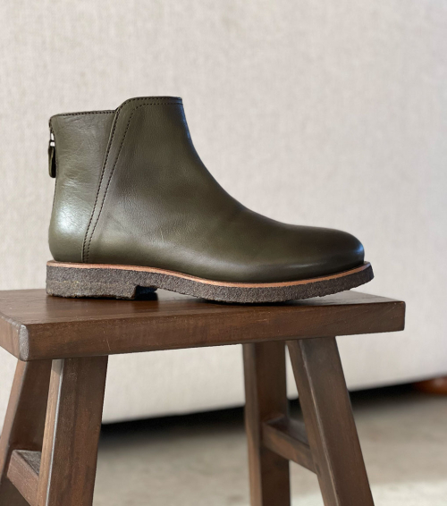 botines dress 05 kaki oscuro