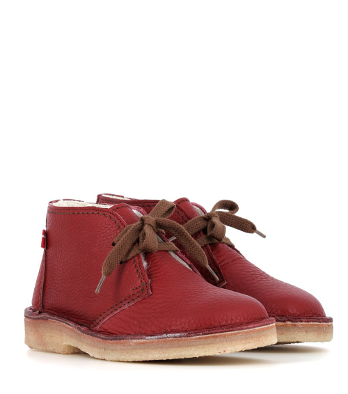 boots fourrées grena 328 rouge