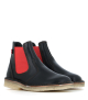 botines chelsea roskilde 4650 negro rojo