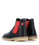 botines chelsea roskilde 4650 negro rojo