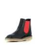 botines chelsea roskilde 4650 negro rojo