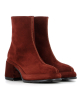 bottines laura 11127 velours brique