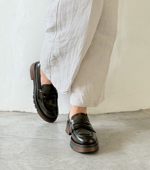 mocasines musgo 10993 caqui oscuro