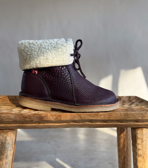 lined boots arhus 1310 plum purple