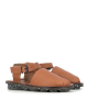 closed-toe sandals value f cuoio tan
