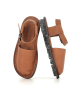 closed-toe sandals value f cuoio tan