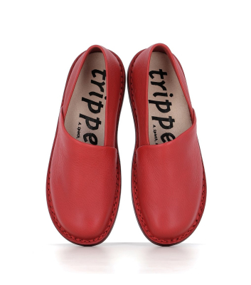 Red shoes in supple leather Trippen Once f
