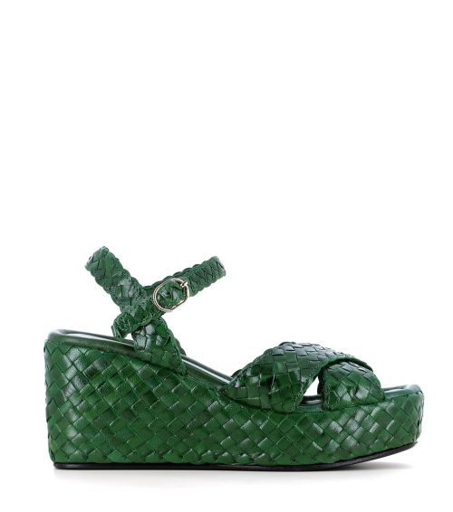 sandalias cuña ankara 10279 verde