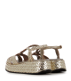 sandalias maui 10834 platino oro