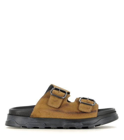 slip-on sandals 1e240 tannin olive beige