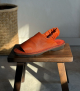 sandales nudge f orange brandy