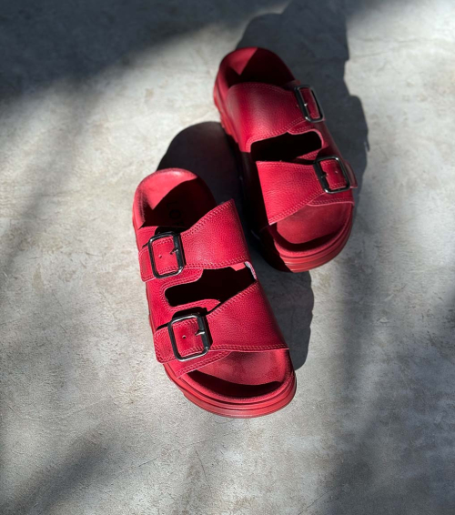 slip-on sandals 1e240 rosso red