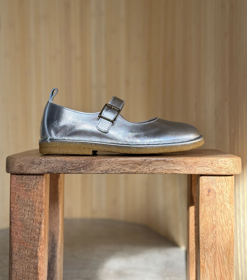 ballerines hand 81 silver argent