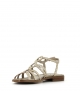 sandalias emy 8433 platino