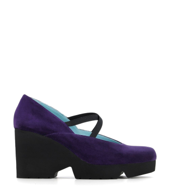 cuña tecno morado
