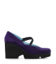 wedges tecno purple