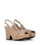 wedge sandals cali 11363 beige