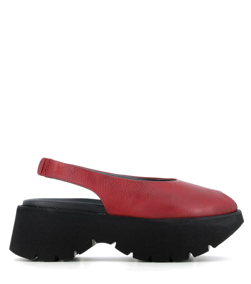 sandalias slingback 1842 rosso rojo
