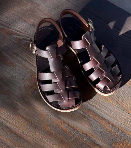 sandalias fisherman ringkobing 1450 chocolate