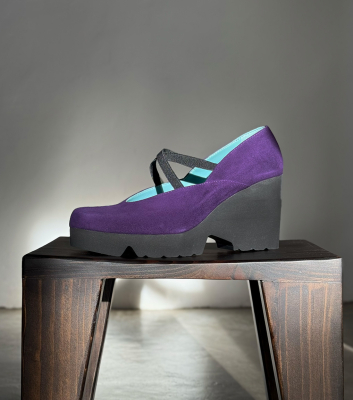 wedges tecno purple
