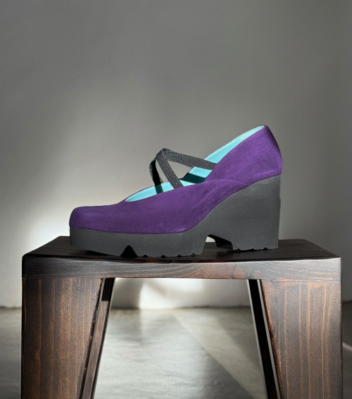 wedges tecno purple
