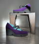 cuña tecno morado