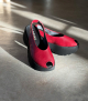 sandalias slingback 1842 rosso rojo