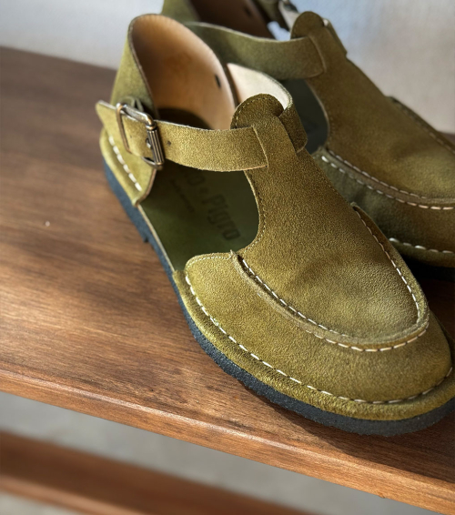 sandales fermées hand 1112 vert olive