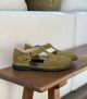 closed-toe sandals hand 1112 olive green