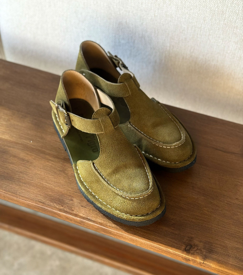 sandalias cerradas hand 1112 verde oliva